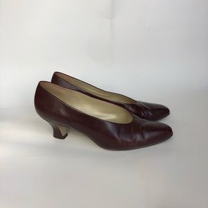 Wine Colored High Heel Shoes